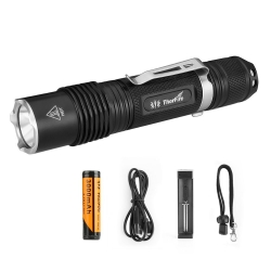 ThorFire VG15S Flashlight with 18650 Battery and Charger, 1070 Lumen, XML2 LED
